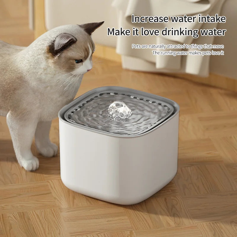 3L Cat Water Fountain – Automatic Filtered Dispenser